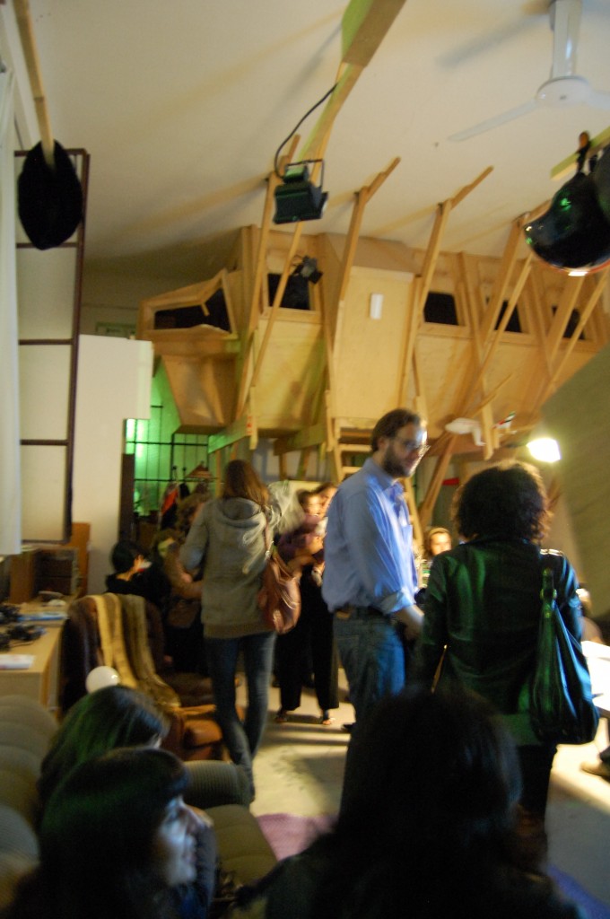 Inside the opening